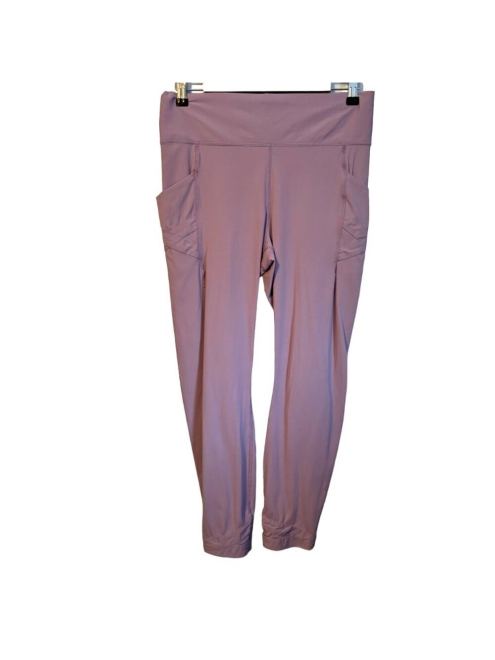 Avia Womens Purple High-Waist Leggings Size Large Nylon & Spandex Blend